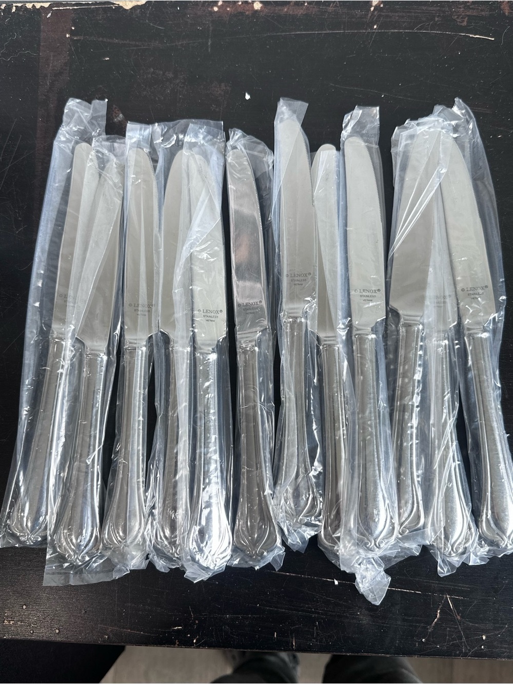 Lenox Alcott Dinner Knives – Set of 12 – Stainless Flatware – New